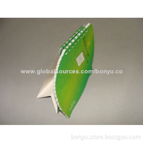 Desk calendar, leaf shaped, suitable for promotional and as gifts, welcome your design to print